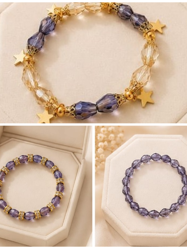 Twilight Crystal Beaded Bracelet